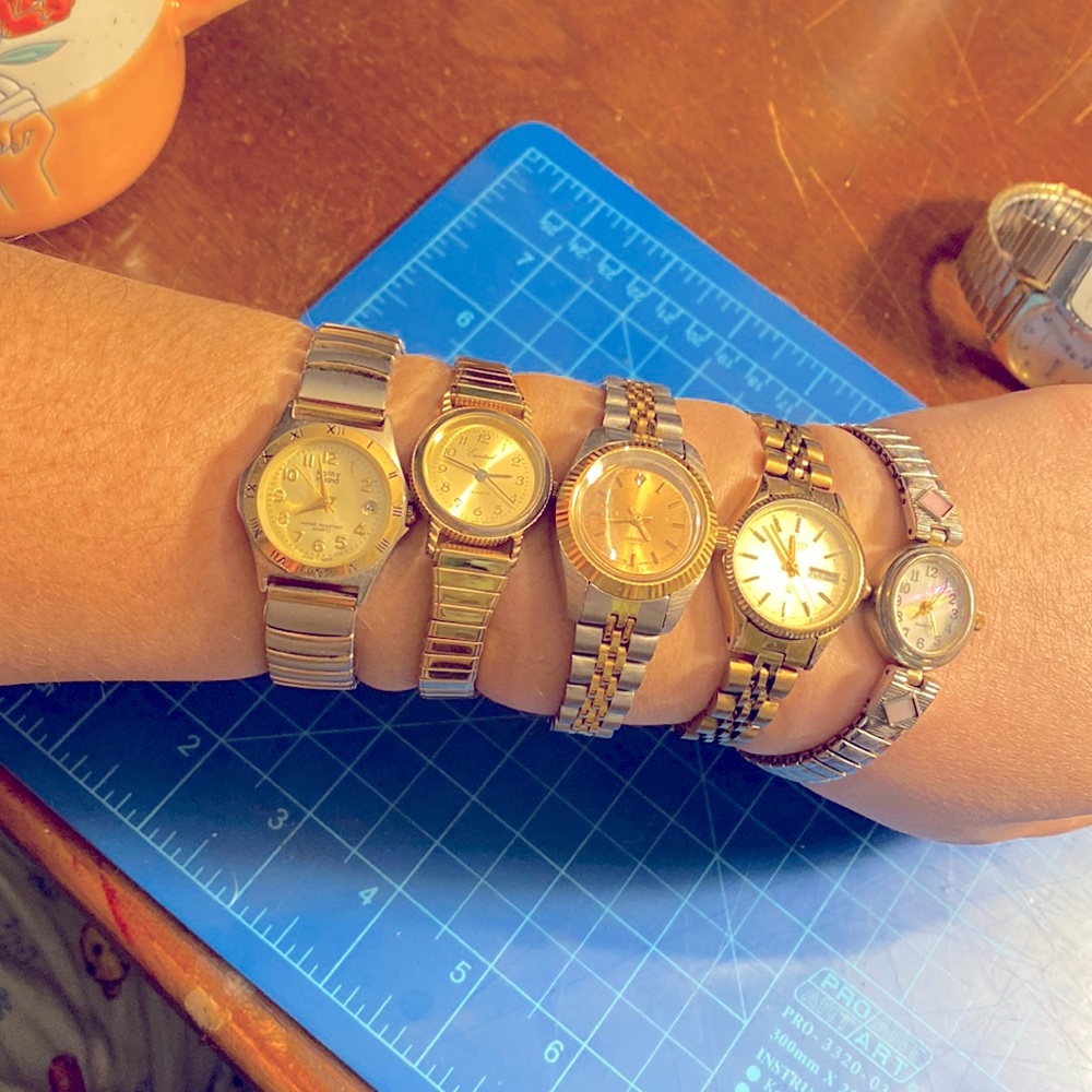 Metal wrist watch lot